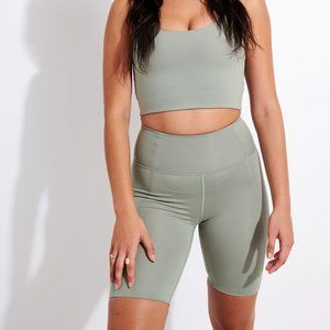 Girlfriend Collective Agave high Rise Bike Short - NWT